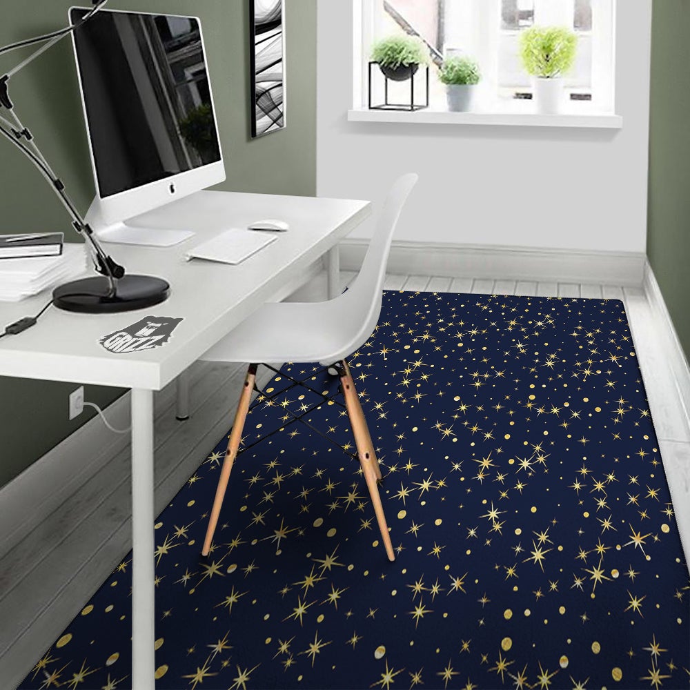 Sparkle Shiny Print Pattern Floor Mat-grizzshop