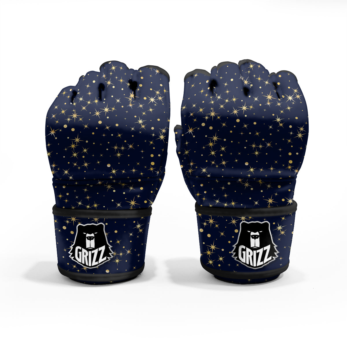 Sparkle Shiny Print Pattern MMA Gloves-grizzshop