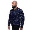 Sparkle Shiny Print Pattern Men's Bomber Jacket-grizzshop