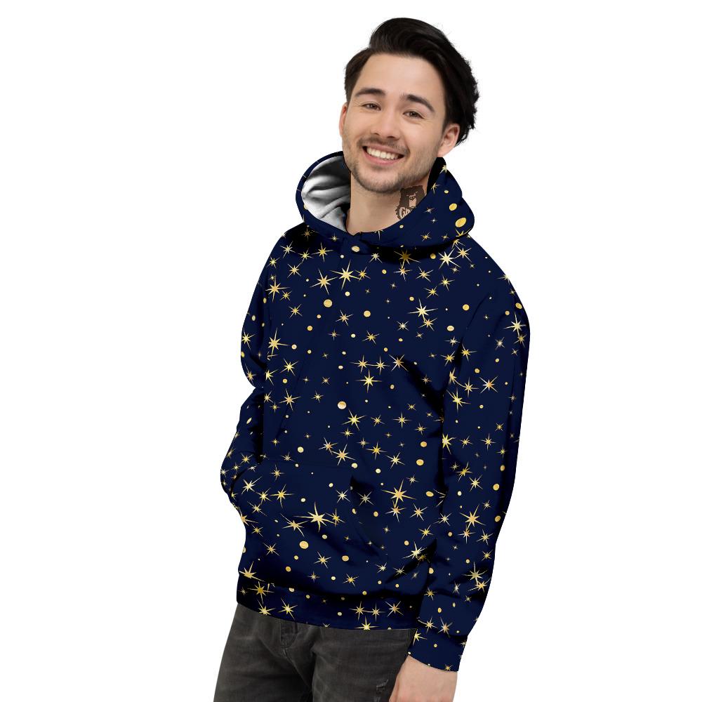 Sparkle Shiny Print Pattern Men's Hoodie-grizzshop