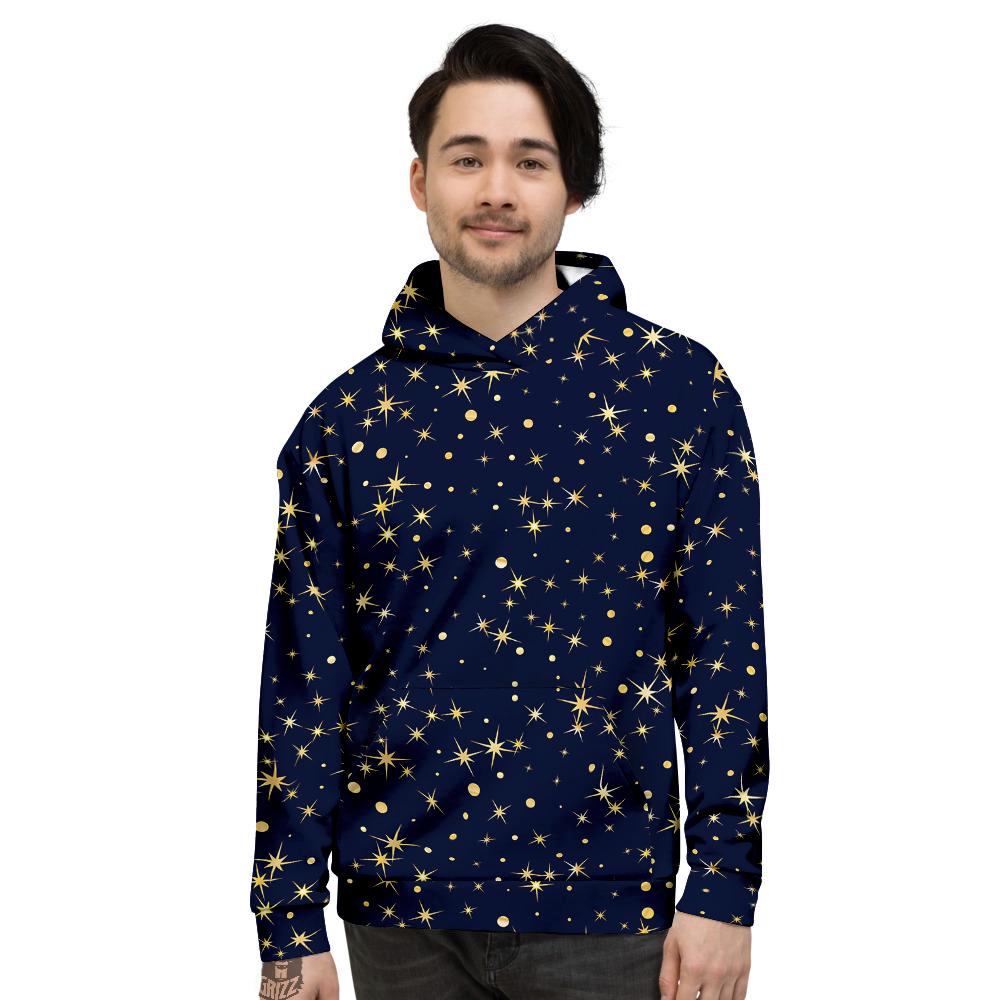 Sparkle Shiny Print Pattern Men's Hoodie-grizzshop