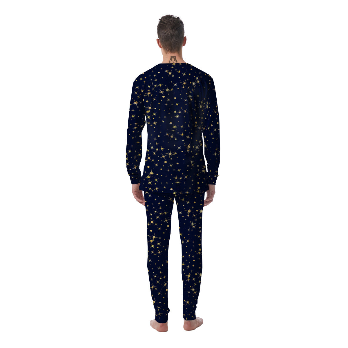 Sparkle Shiny Print Pattern Men's Pajamas-grizzshop