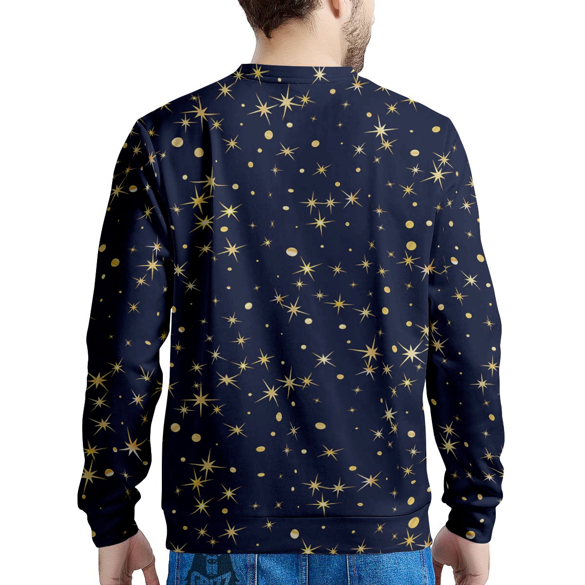 Sparkle Shiny Print Pattern Men's Sweatshirt-grizzshop