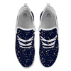 Sparkle Shiny Print Pattern White Athletic Shoes-grizzshop