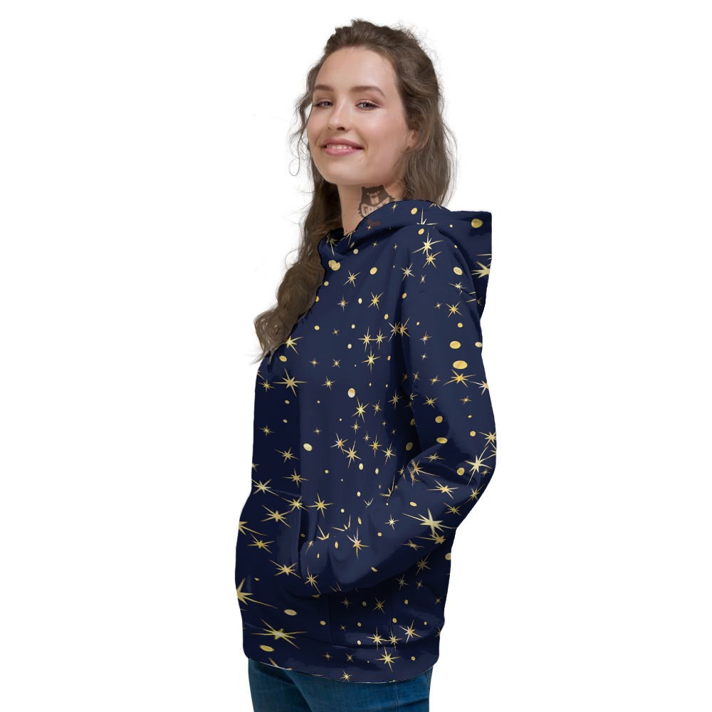 Sparkle Shiny Print Pattern Women's Hoodie-grizzshop