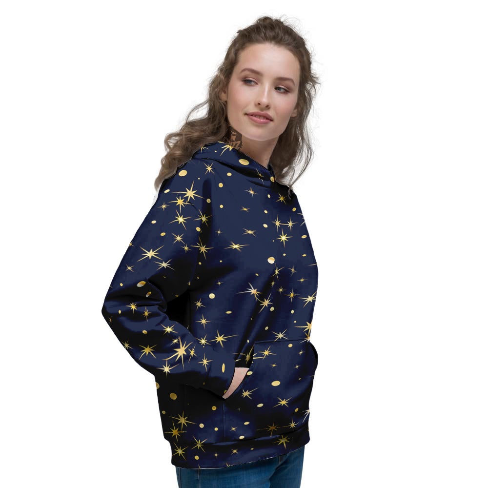 Sparkle Shiny Print Pattern Women's Hoodie-grizzshop