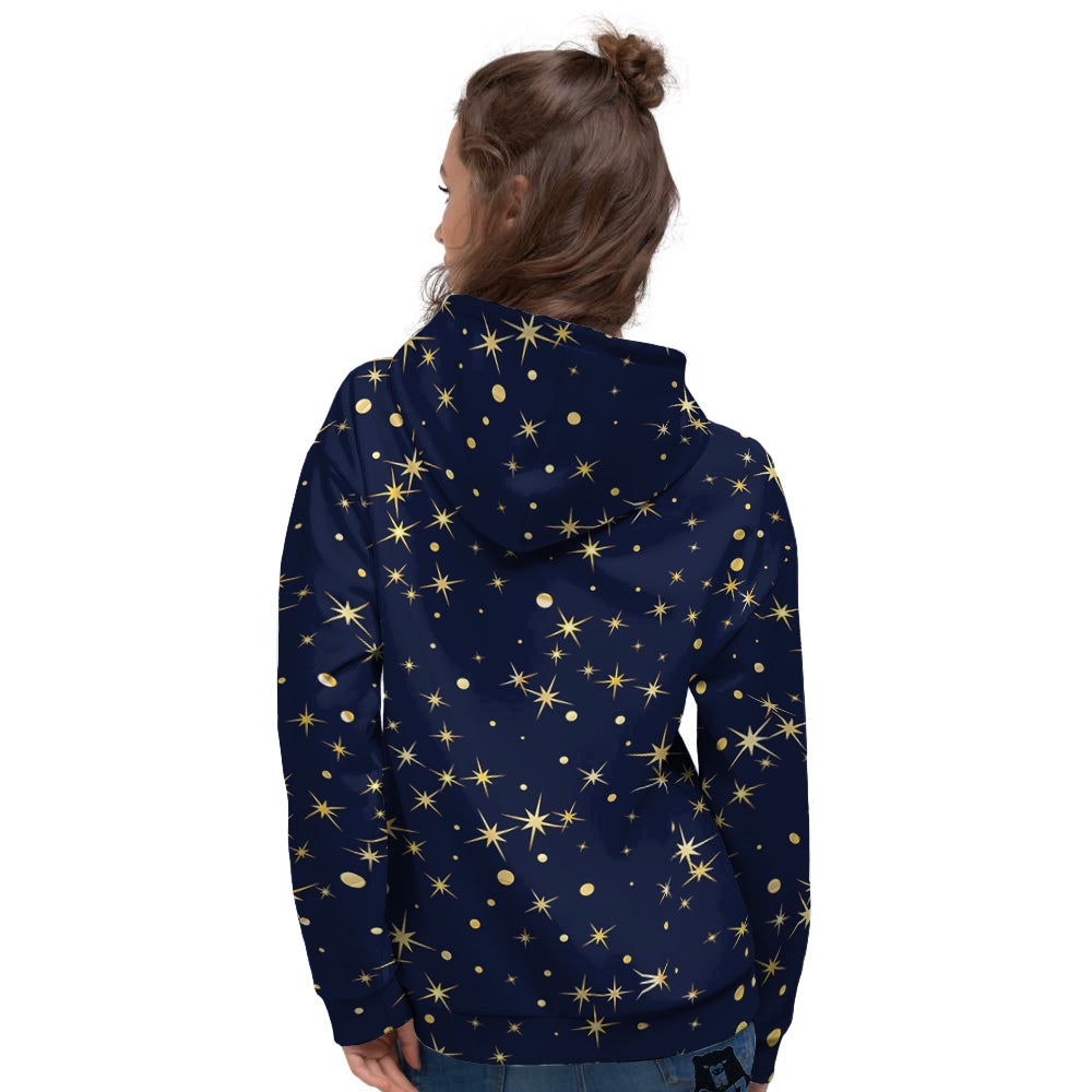 Sparkle Shiny Print Pattern Women's Hoodie-grizzshop