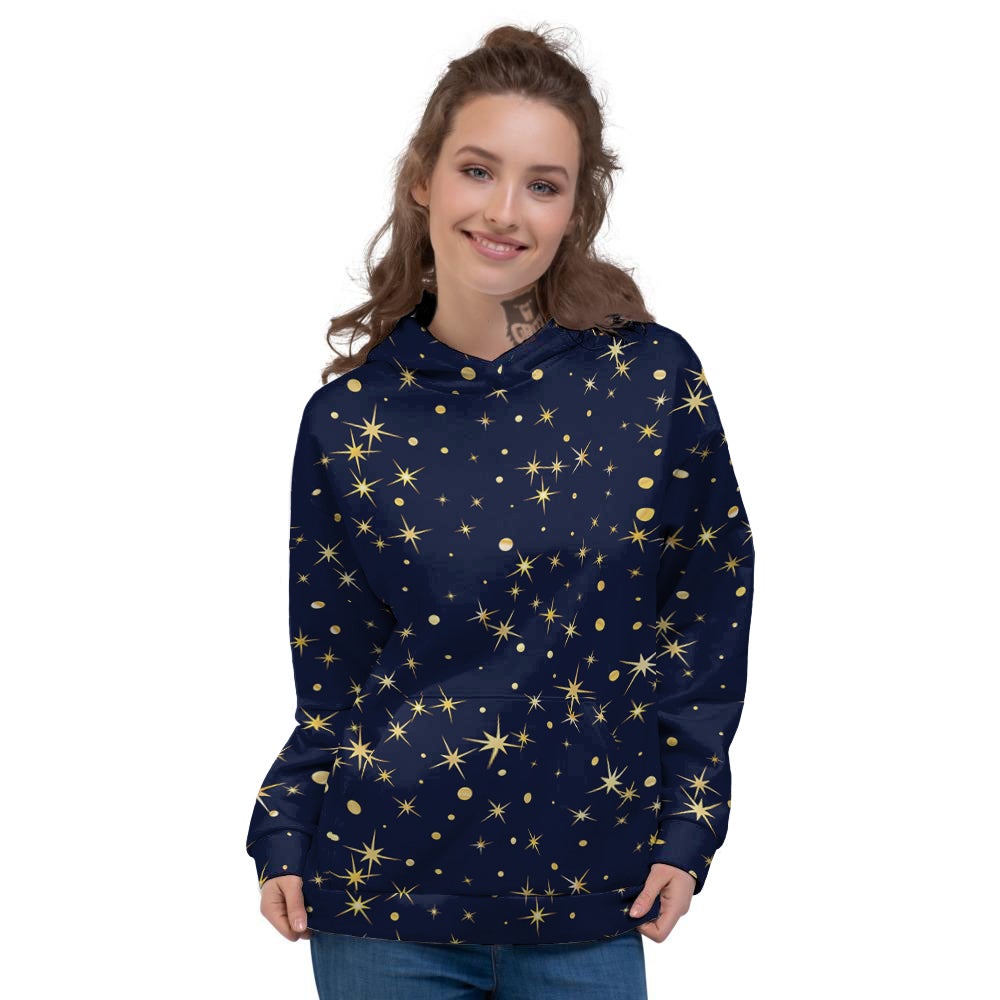 Sparkle Shiny Print Pattern Women's Hoodie-grizzshop