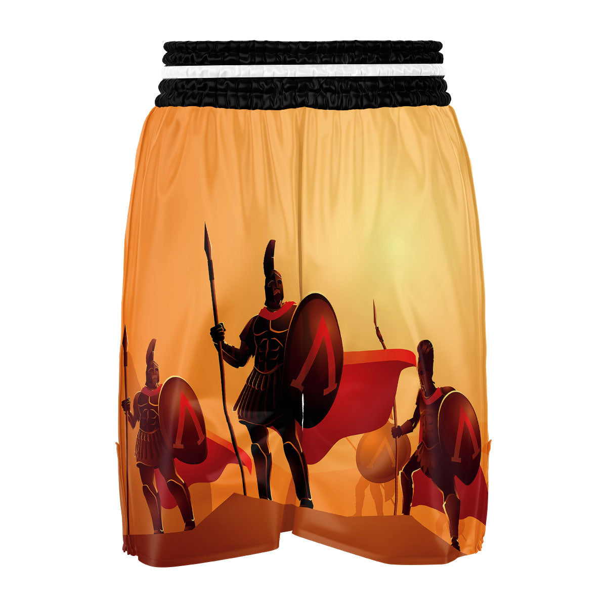 Spartan Ancient Print Boxing Shorts-grizzshop