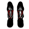 Spartan Red And White Print Muay Thai Shin Guards-grizzshop