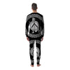 Spartan Warrior White And Black Print Men's Pajamas-grizzshop