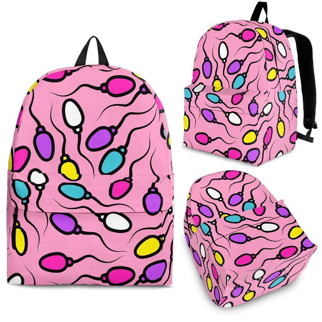 Sperm Anatomy Pattern Print Backpack-grizzshop