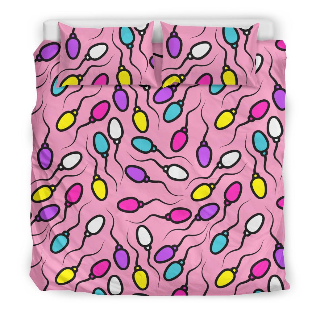 Sperm Anatomy Pattern Print Duvet Cover Bedding Set-grizzshop