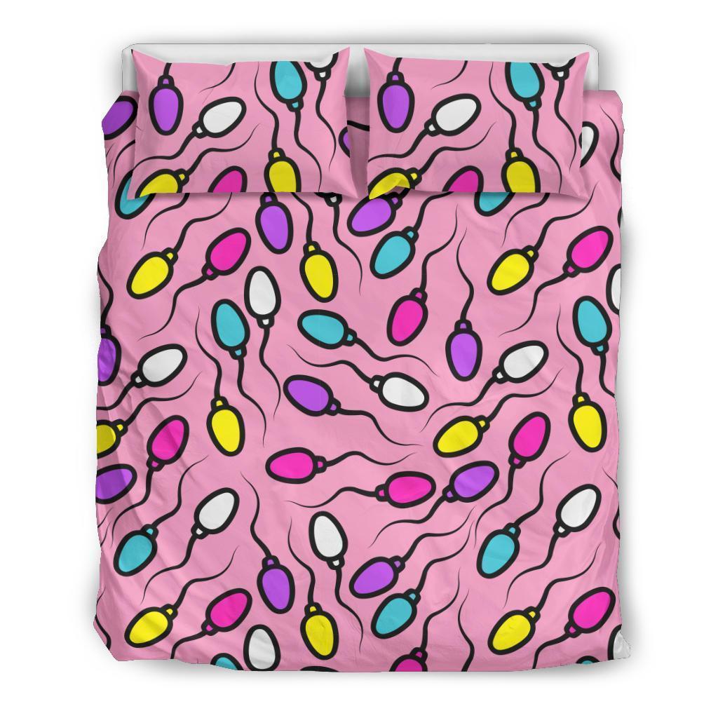 Sperm Anatomy Pattern Print Duvet Cover Bedding Set-grizzshop