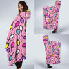 Sperm Anatomy Pattern Print Hooded Blanket-grizzshop