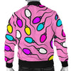 Sperm Anatomy Pattern Print Men's Bomber Jacket-grizzshop