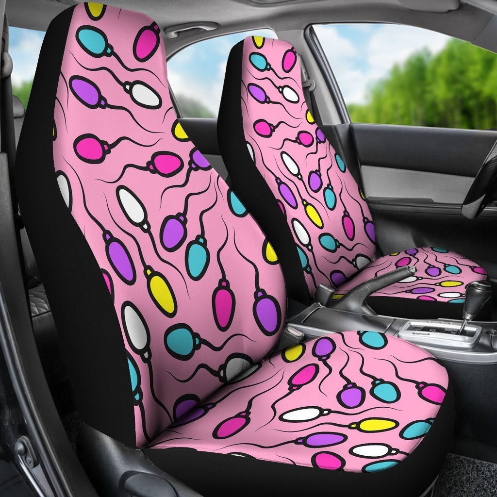 Sperm Anatomy Pattern Print Universal Fit Car Seat Covers-grizzshop