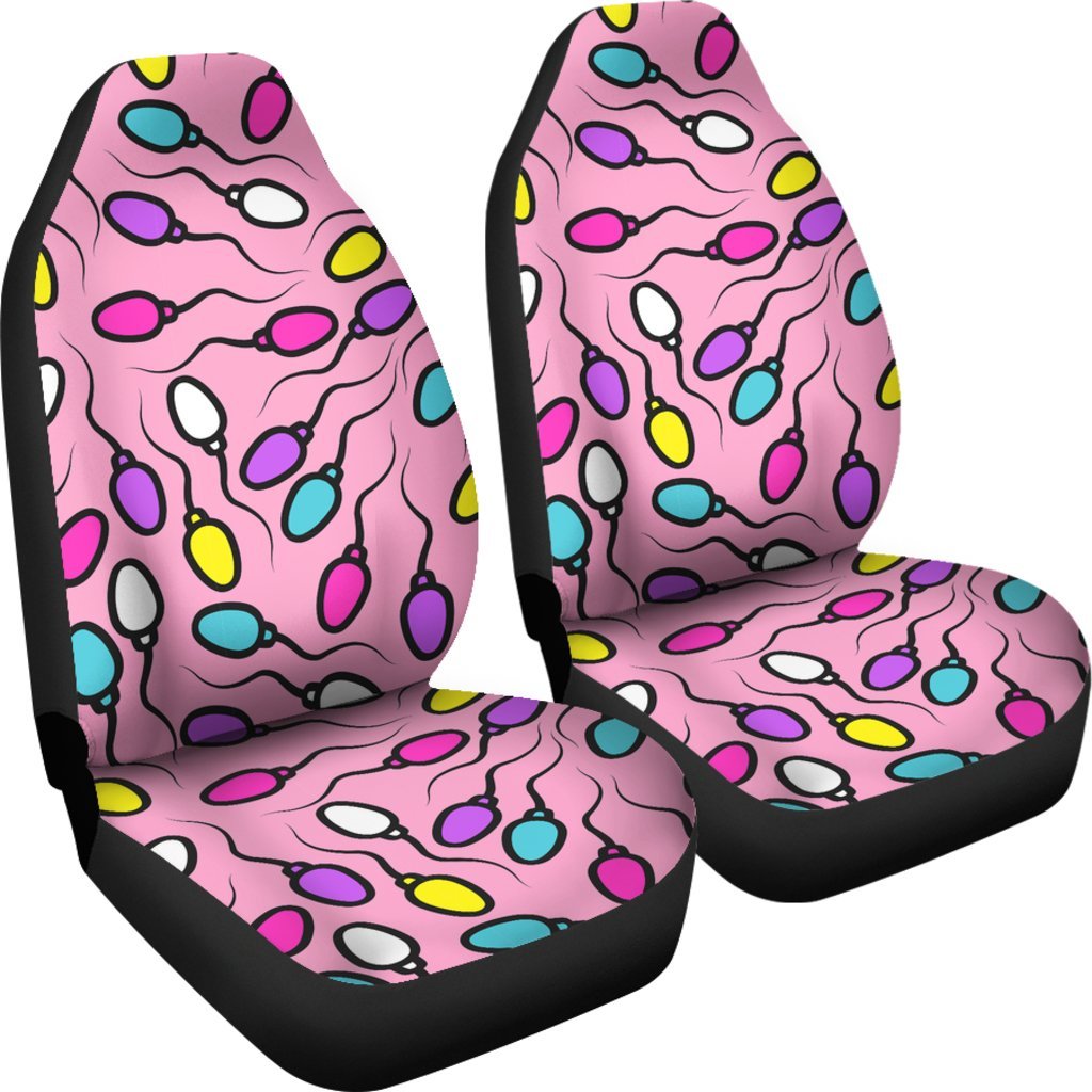 Sperm Anatomy Pattern Print Universal Fit Car Seat Covers-grizzshop