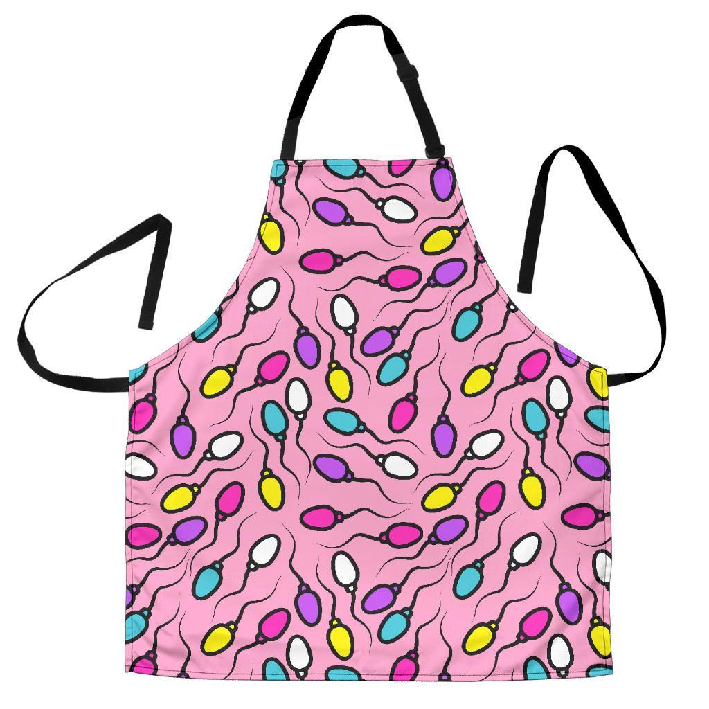 Sperm Anatomy Pattern Print Women's Apron-grizzshop