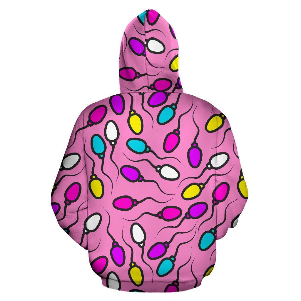 Sperm Anatomy Pattern Print Men Women Pullover Hoodie-grizzshop