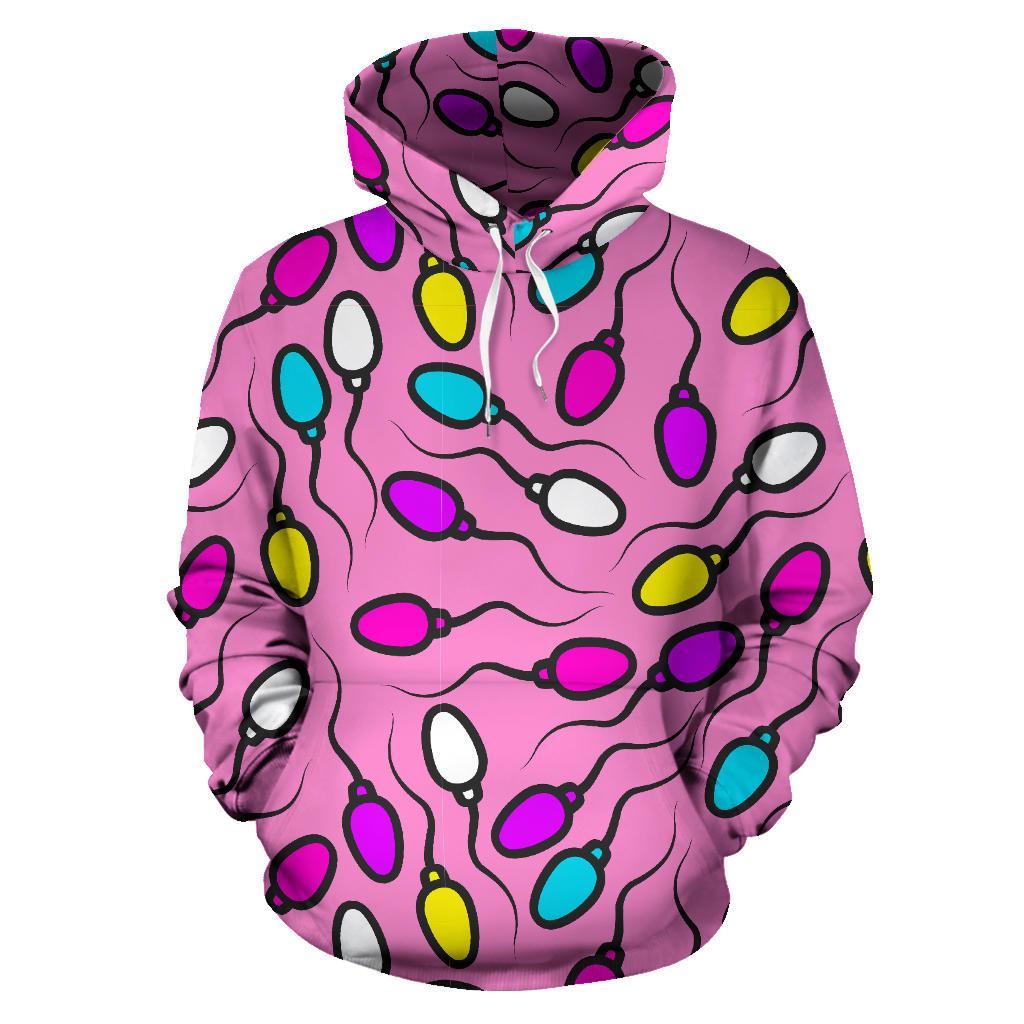 Sperm Anatomy Pattern Print Men Women Pullover Hoodie-grizzshop