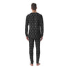 Spider Web Black Print Pattern Men's Pajamas-grizzshop