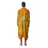 Spider Web Halloween Print Men's Robe-grizzshop