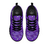 Spider Web Purple Print Pattern Black Sneaker-grizzshop