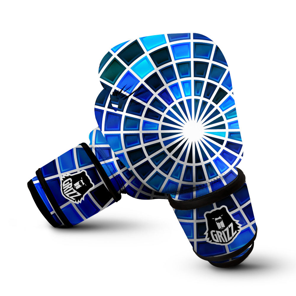 Spider Web Stained Mosaic Print Boxing Gloves-grizzshop