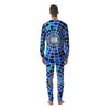 Spider Web Stained Mosaic Print Men's Pajamas-grizzshop