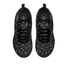 Spider Web White And Black Print Pattern Black Sneaker-grizzshop