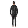 Spider Web White And Black Print Pattern Men's Pajamas-grizzshop