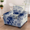 Spiral Blue Swirl Tie Die Armchair Cover-grizzshop