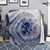 Spiral Blue Swirl Tie Die Blanket-grizzshop