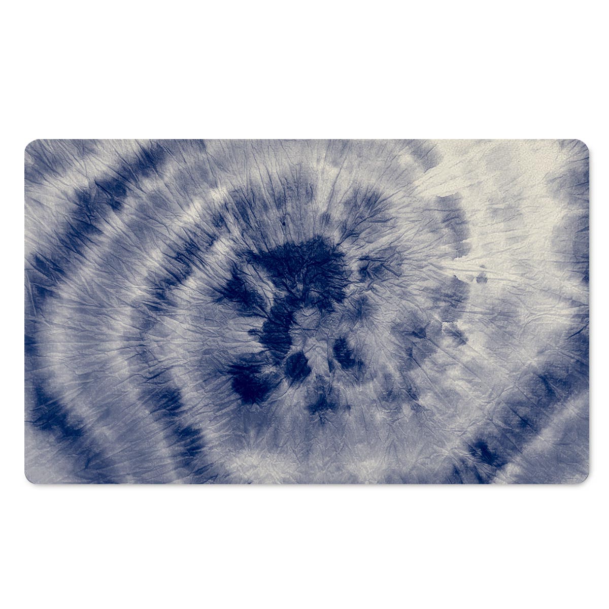 Spiral Blue Swirl Tie Die Door Mat-grizzshop