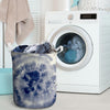 Spiral Blue Swirl Tie Die Laundry Basket-grizzshop