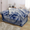 Spiral Blue Swirl Tie Die Loveseat Cover-grizzshop