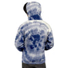 Spiral Blue Swirl Tie Die Men's Hoodie-grizzshop