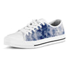 Spiral Blue Swirl Tie Die Men's Low Top Shoes-grizzshop