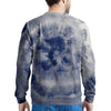 Spiral Blue Swirl Tie Die Men's Sweatshirt-grizzshop