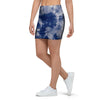 Spiral Blue Swirl Tie Die Mini Skirt-grizzshop