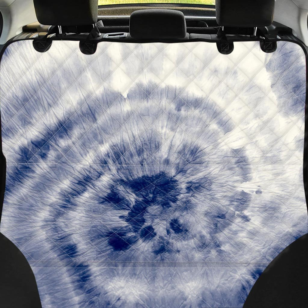 Spiral Blue Swirl Tie Die Pet Car Seat Cover-grizzshop
