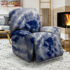 Spiral Blue Swirl Tie Die Recliner Cover-grizzshop