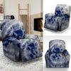 Spiral Blue Swirl Tie Die Recliner Cover-grizzshop