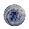 Spiral Blue Swirl Tie Die Round Rug-grizzshop