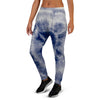 Spiral Blue Swirl Tie Die Women's Joggers-grizzshop