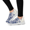 Spiral Blue Swirl Tie Die Women's Sneakers-grizzshop