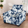 Spiral Blue Tie Dye Armchair Cover-grizzshop