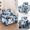 Spiral Blue Tie Dye Armchair Cover-grizzshop