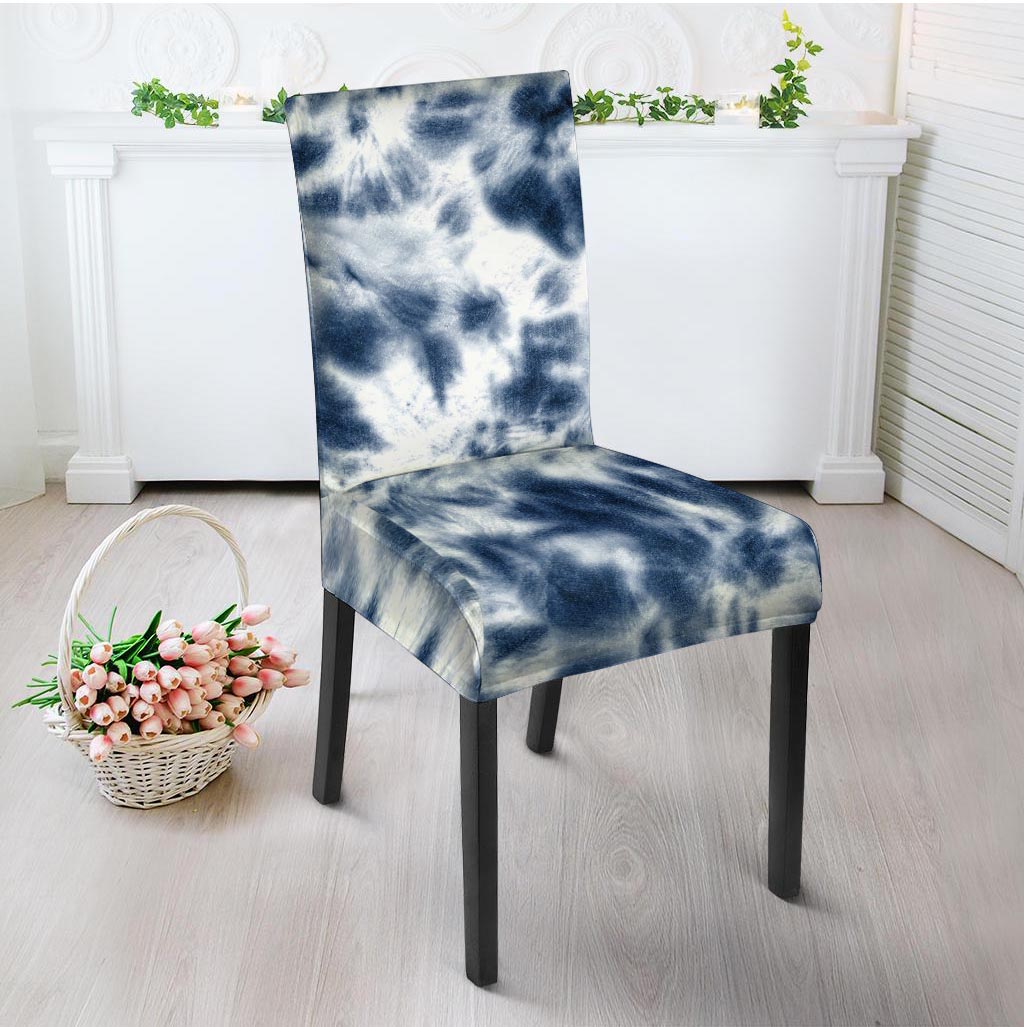 Spiral Blue Tie Dye Chair Cover-grizzshop